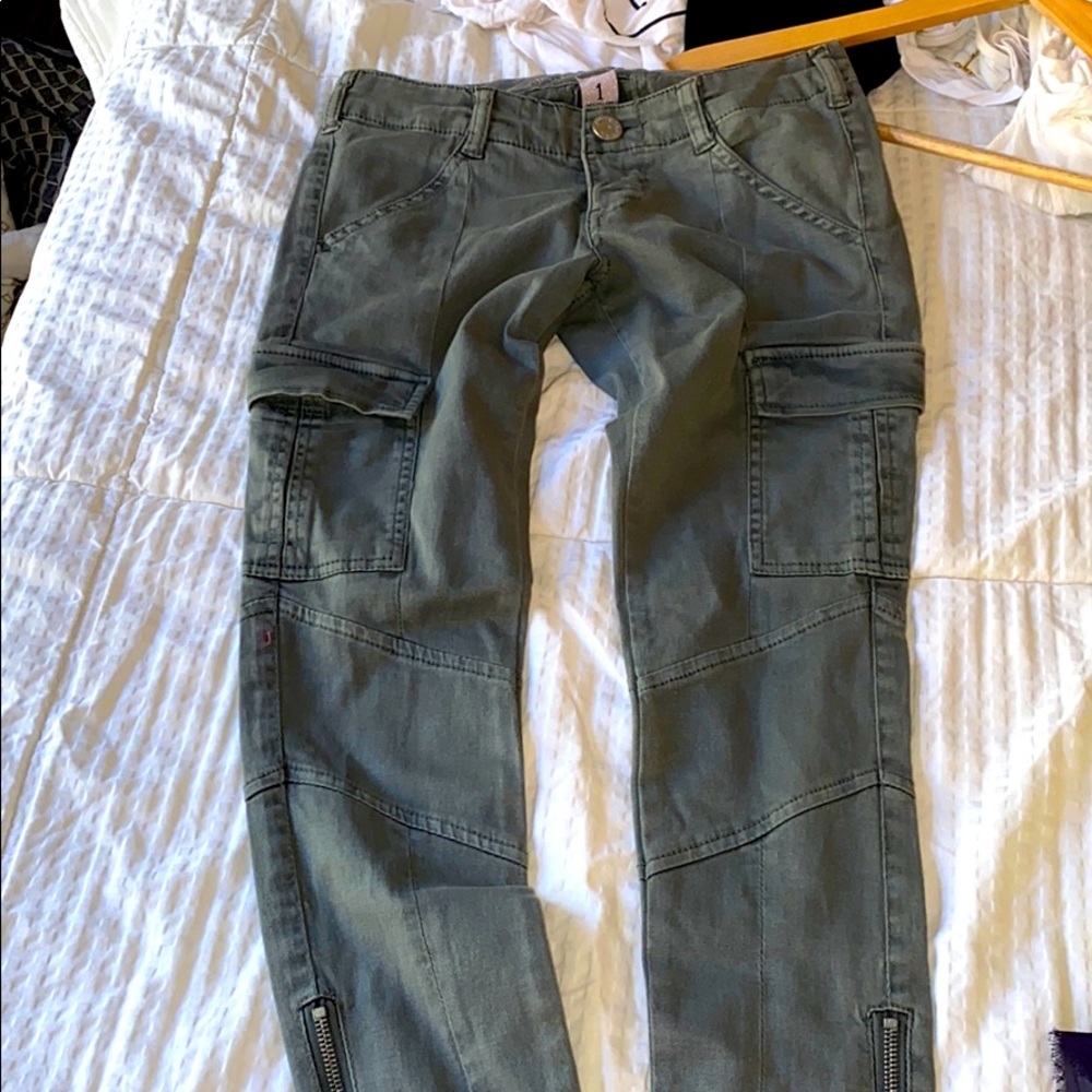 Almost Famous olive green cargo pants